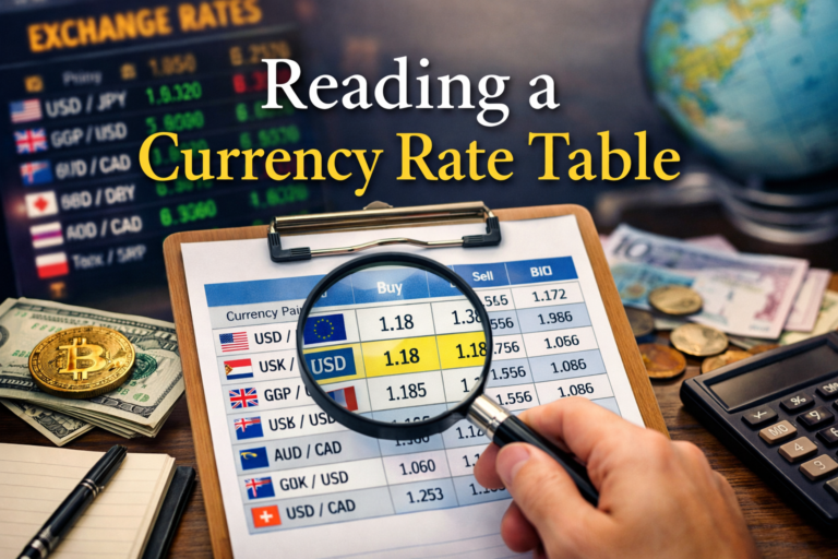 Reading a currency rate table